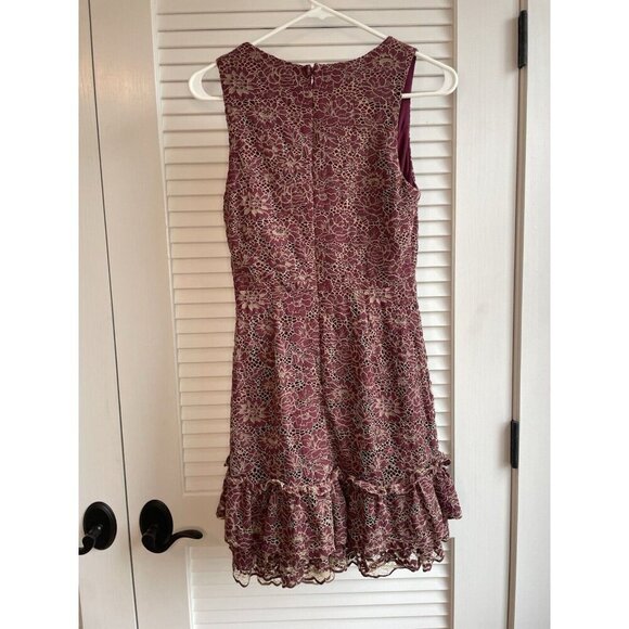 Atar'd State Women's Red and White Lace Dress Size Small - Picture 9 of 10